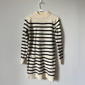 Striped Sweater Dress Size M